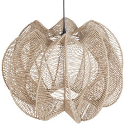Wyld And Coco Naturalux Boho Paper Rope Pendant Lamp - W60 X D58 X H123Cm - thumbnail 4