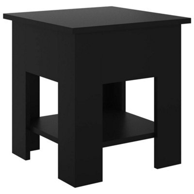 Berkfield Modern Coffee Table Black 40X40X42 Cm Engineered Wood - image 1