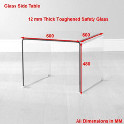 The Furniture Market Geo-Glass Square Side Lamp Table - thumbnail 7