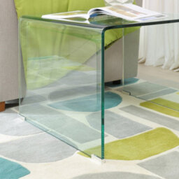The Furniture Market Geo-Glass Square Side Lamp Table - thumbnail 4