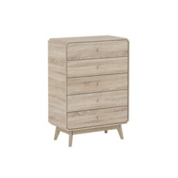 Kidsaw Br15, 5 Drawer Chest In Light Oak - thumbnail 1