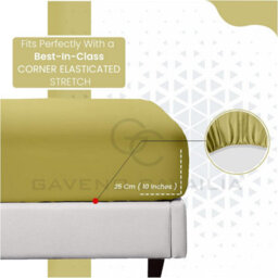 Gc Gaveno Cavailia Premium Super Soft Percale Fitted Sheet King Green - thumbnail 3