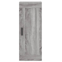 Berkfield Highboard Grey Sonoma 34.5X34X180 Cm Engineered Wood - thumbnail 7