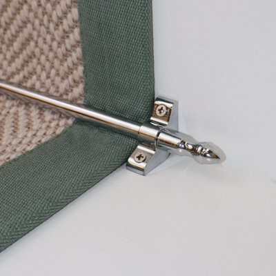 RainbowHome Cavalier Chrome Stair Rod 89Cm - Pack Of 12 - image 1