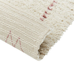 Beliani Beige Cotton Area Rug 80 X 150 Cm - Hand-Tufted Geometric Low Pile For Living Room And Bedroom - thumbnail 5