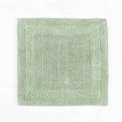 Homescapes Luxury Reversible Cotton Shower Mat - Sage Green - image 1