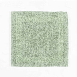Homescapes Luxury Reversible Cotton Shower Mat - Sage Green - thumbnail 1