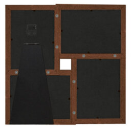 Berkfield Modern Collage Photo Frame For 4X(13X18 Cm) Picture Dark Brown Mdf - thumbnail 3