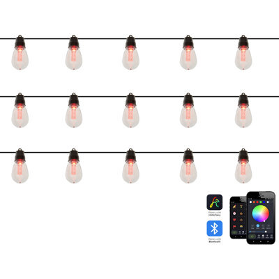 Beliani Outdoor String Led Lights Itilleq With App Multicolour - image 1
