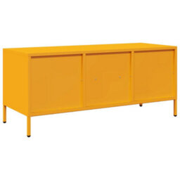 Berkfield Industrial Tv Cabinet Mustard Yellow 101.5X39X43.5 Cm Cold-Rolled Steel - thumbnail 7