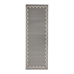 Melrose Colorama Frill Border Grey Indoor Area Runner Rug 67X200Cm - thumbnail 4