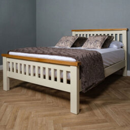 Elm Home And Garden Painted Cream/off White 4'6 Double And 5Ft King Size Bed Frame - thumbnail 2