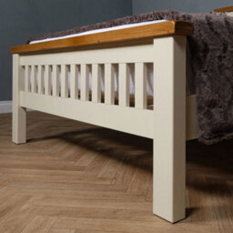 Elm Home And Garden Painted Cream/off White 4'6 Double And 5Ft King Size Bed Frame - thumbnail 9