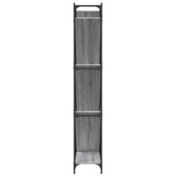 Berkfield Bookcase Grey Sonoma 79X30X180 Cm Engineered Wood And Metal - thumbnail 6