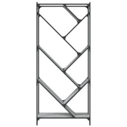 Berkfield Bookcase Grey Sonoma 79X30X180 Cm Engineered Wood And Metal - thumbnail 5