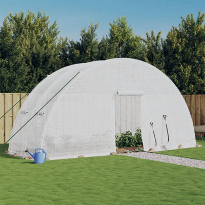 Berkfield Greenhouse With Steel Frame White 12 M2 6X2X2.85 M - image 1