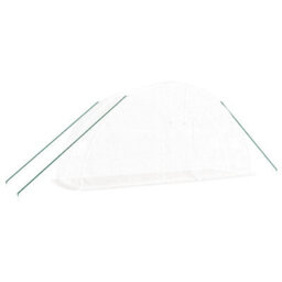 Berkfield Greenhouse With Steel Frame White 12 M2 6X2X2.85 M - thumbnail 3
