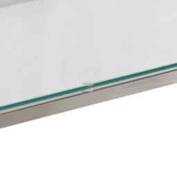 Vidaxl Console Table Silver Stainless Steel And Tempered Glass - thumbnail 8