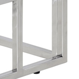 Vidaxl Console Table Silver Stainless Steel And Tempered Glass - thumbnail 6