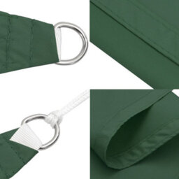 Berkfield Sunshade Sail Oxford Fabric Rectangular 5X7 M Dark Green - thumbnail 8