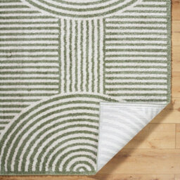 Livabliss Fossay Shaggy-Washable Beige Green Modern Hig Pile Living Bedroom Rug 200 X 275 Cm Easy Care, Non Shedding - thumbnail 4