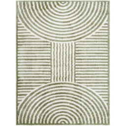 Livabliss Fossay Shaggy-Washable Beige Green Modern Hig Pile Living Bedroom Rug 200 X 275 Cm Easy Care, Non Shedding - thumbnail 1