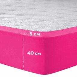 Aspire Homeware Pink Fitted Sheet 40 Cm Extra Deep Pocket Hypoallergenic Bed Sheet Microfiber (L)200Cm X (W)152Cm,king - thumbnail 6