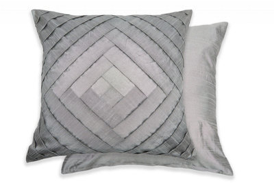 Gio Cushion Cover In Grey Silver - image 1