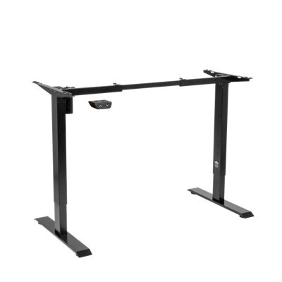 Dellonda Single Motor Adjustable Standing Desk Frame, 70Kg Capacity, Black - Dh17 - image 1