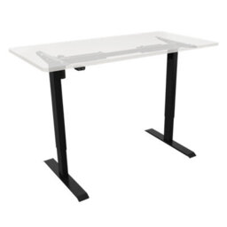 Dellonda Single Motor Adjustable Standing Desk Frame, 70Kg Capacity, Black - Dh17 - thumbnail 3