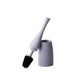 Cosmic Toilet Brush & Holder, Lavander, Unique Design, Soft-Finish Coating, Saku Collection - thumbnail 2