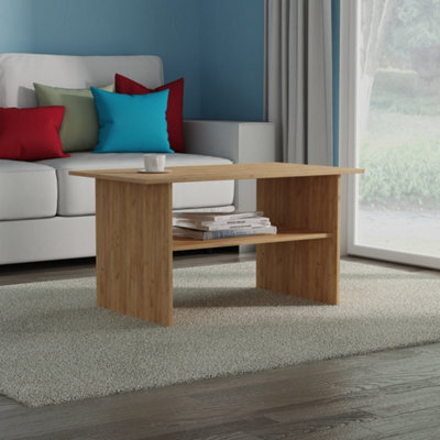 Gloucester Coffee Table In Gold Craft Oak (Ready Assembled) - image 1