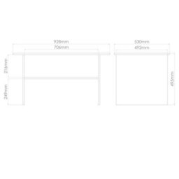 Gloucester Coffee Table In Gold Craft Oak (Ready Assembled) - thumbnail 6