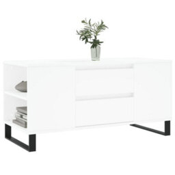 Berkfield Modern Coffee Table White 102X44.5X50 Cm Engineered Wood - thumbnail 3