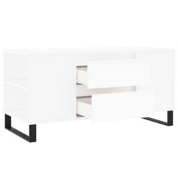 Berkfield Modern Coffee Table White 102X44.5X50 Cm Engineered Wood - thumbnail 6