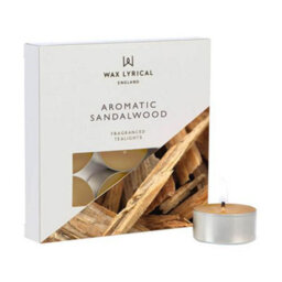 Wax Lyrical Aromatic Sandalwood Pack Of 9 Tealights - thumbnail 1