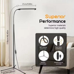 Led Floor Lamp, Dimmable Standing Lamp, Standing Light For Living Room, Bedroom - thumbnail 2