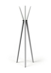 Durable Durastore Aluminium Coat Stand Freestanding 6 Hooks Clothes Rack - Grey - thumbnail 1