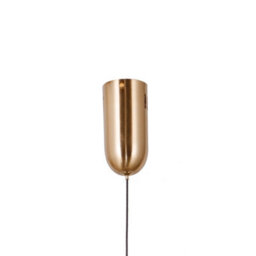 Luminosa Lighting Luminosa Rastia 25Cm Globe Pendant Ceiling Light Gold Opal Shade 3000K Warm White - thumbnail 3