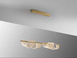 Luminosa Lighting Luminosa Velas Bar Pendant Ceiling Light Matt Gold 3000K - Uk Stock - thumbnail 5