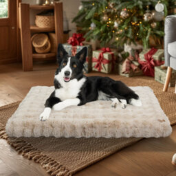 Bingopaw 130Cm Dog Bed Pet Calming Cushion Mat Washable Soft Warm Plush Mattress, Khaki Beige - thumbnail 7