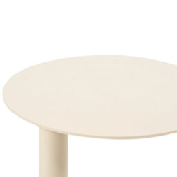 Beliani Garden Side Table Venturina 40 Cm 40 Cm Metal Beige - thumbnail 5