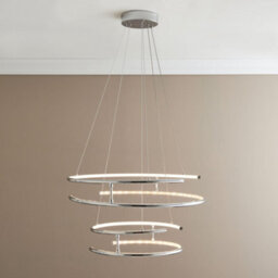 Pagazzi Lighting Pagazzi Mabel Silver Led Pendant Ceiling Light - thumbnail 1