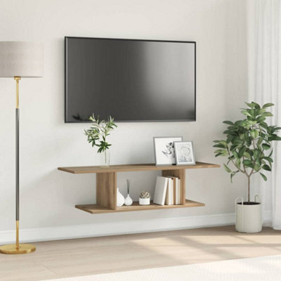 Berkfield Tv Cabinet Brown 103 X 30 X 26.5 Cm Engineered Wood - image 1