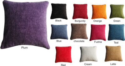 Intimates Textured Chenille Square Cushion, Zip Closure, Machine Washable, - Elegant And Durable Home Decor Sofa Cushion - Blue