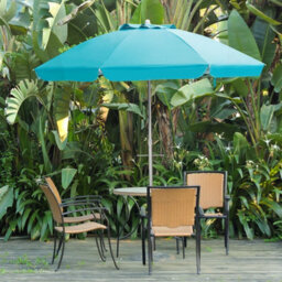 Costway 2M Patio Beach Umbrella Portable Sunshade Umbrella Upf 50+ With Sand Anchor - thumbnail 4