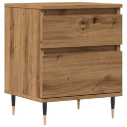 Berkfield Bedside Cabinet Artisan Oak 40X35X50 Cm Engineered Wood - thumbnail 2