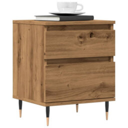 Berkfield Bedside Cabinet Artisan Oak 40X35X50 Cm Engineered Wood - thumbnail 1