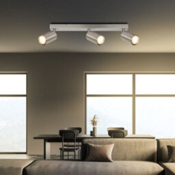Briloner Gu10 Ceiling Light Matt Nickel Adjustable 3 Way Spotlight Lamp - thumbnail 6