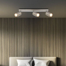 Briloner Gu10 Ceiling Light Matt Nickel Adjustable 3 Way Spotlight Lamp - thumbnail 7